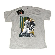 Alex Rodriguez Kids Youth Seattle Mariners Vintage 90s T-shirt Sz. Medium New