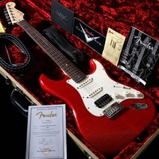 Fender Custom Shop Deluxe Stratocaster Flame Maple Top Hss Candy Red S/N Safe de
