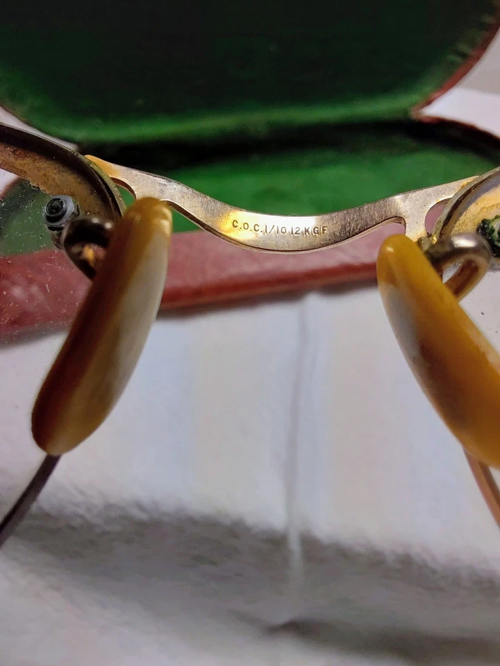 Vintage-Old C.O.C. 1/10-12K G.F. Laur Partial-Frame Glasses With Case - Image 3 of 4