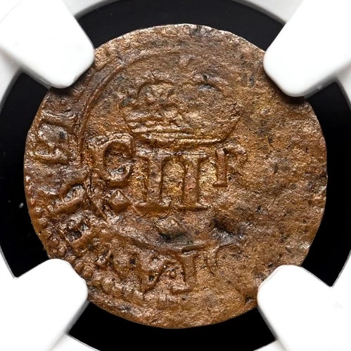 SCOTLAND. Charles I, 1625-1642. Copper Twopence, NGC XF Details