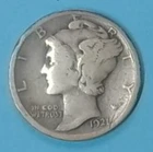 1921 Philadelphia Mint Mercury Dime Key Date Fine Condition but you grade it