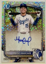 2025 Bowman Chrome Moises Marchan 1st Speckle Refractor Auto #295/299 #CPA-MM
