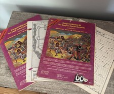 TSR D&D B2 Keep on the Borderlands 2 Covers Maps Booklet AD&D Sheets Gary Gygax