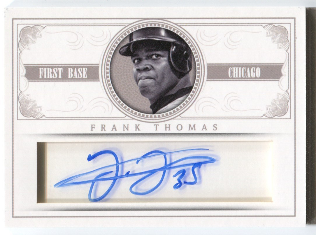 2014 National Treasures Frank Thomas Star Autograph Jumbo Patch Auto Book #/10 view 2