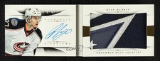 2013 Panini National Treasures 17/25 Ryan Murray #RB-RMR Jumbo Patch Auto 03hd