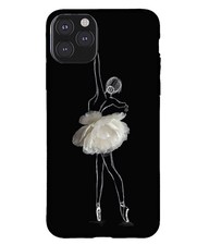 Elegant Ballerina Phone Case Floral Tutu Slim Shockproof Protective Cover