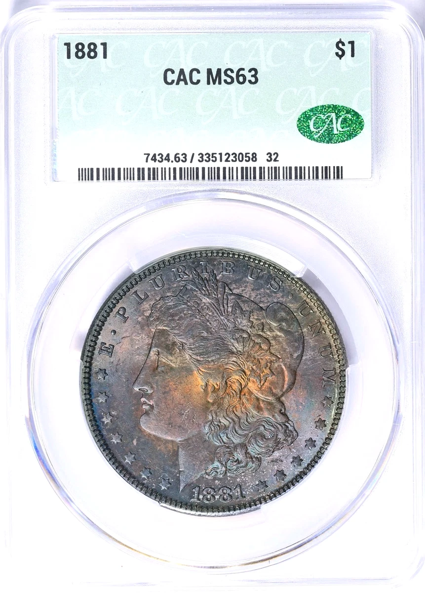 1881年 モルガン・ダラー $1 MS 63 MS 63 Graded 1881 Year Morgan US Dollars (1878-1921) for sale | eBay