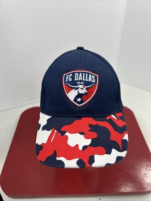 Toyota FC Dallas Cap Hat Red White Blue  Shield Embroidered Adjustable Vintage