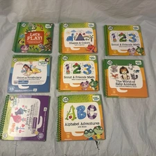 Leap Frog Leap Start SPIRAL Learning BOOKS Lot of 8 -Level 1-2-3 G5