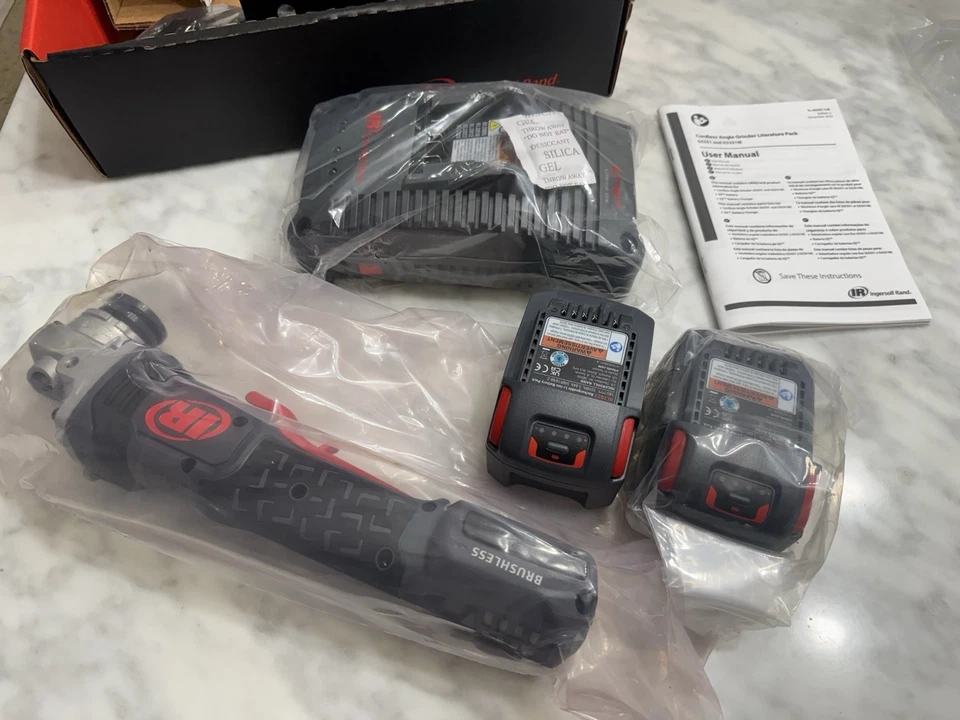 "Amoladora angular inalámbrica Ingersoll Rand - G5351-K22 - 20 V - 2 baterías - 4-1/2""" Foto 3 de 4