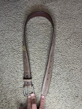 JOHN DEERE Youth Size 28 Belt With 3 Inlaid Tractors In Crazyhorse Tan Color