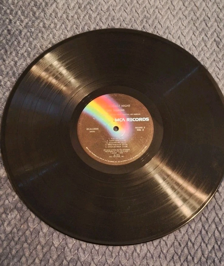 Neil Diamond "Hot August Nights" концерт август 1972 12" виниловая пластинка двойной альбом - Изображение 2 из 4