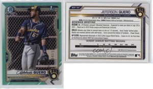 2021 Bowman Chrome Prospects Aqua Refractor /125 Jeferson Quero #BCP-181