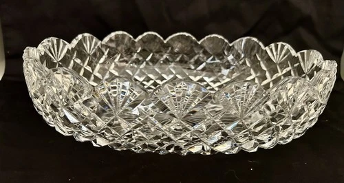 Waterford Crystal Heritage MASTER CUTTER 11" OVAL Serving Bowl Vintage