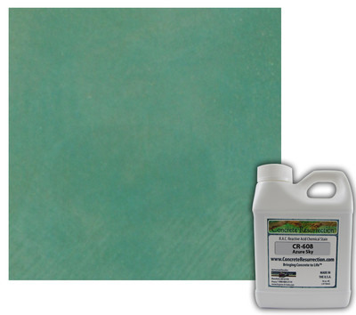 Professional Easy to Apply Concrete Acid Stain-Azure Sky 16oz