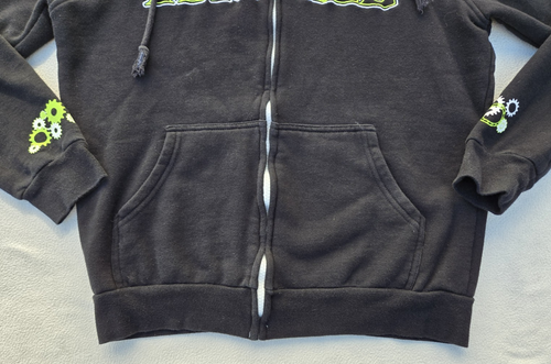 WICKED Broadway Musical Womens Embroidered Logo SMALL Full Zip Up Hoodie - Picture 2 of 11