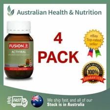 4 x FUSION HEALTH VIRAFORCE 60 CAPSULES + FREE SAME DAY SHIPPING