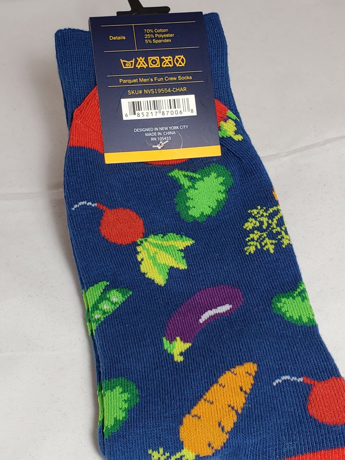 Vegetable Socks Broccoli Carrots Beets Sweet Peas Eggplant Novelty Gift