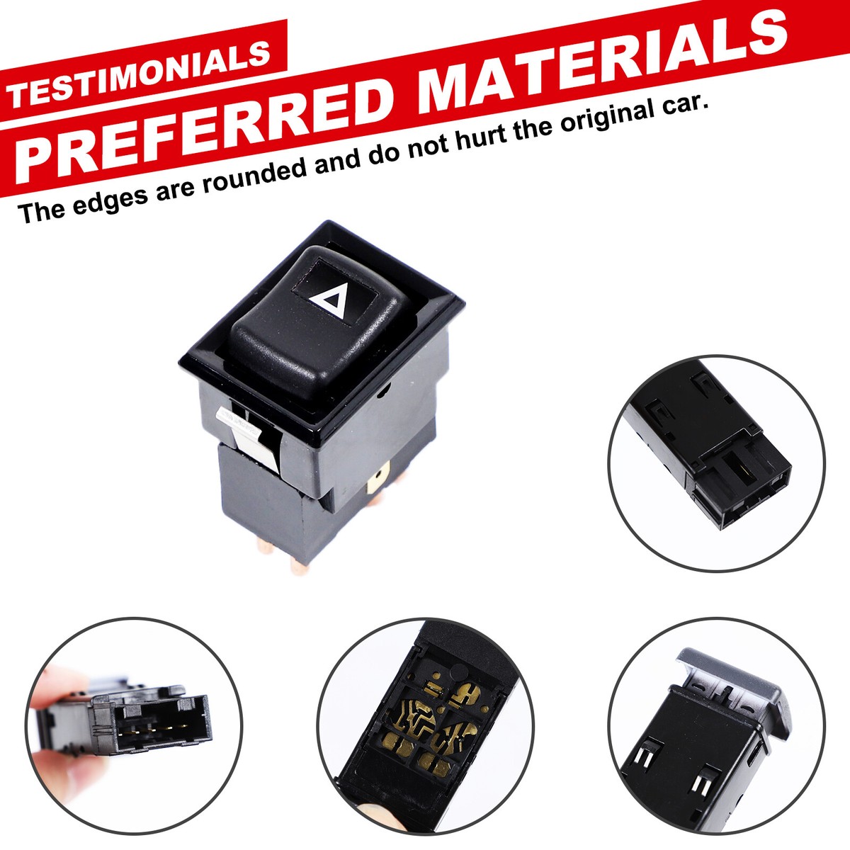 Vinciann Emergency Hazard Warning Button For Land Rover Defender L316 – Black
