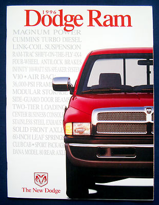 Prospekt brochure 1996 Dodge Ram Pickup Truck (USA)