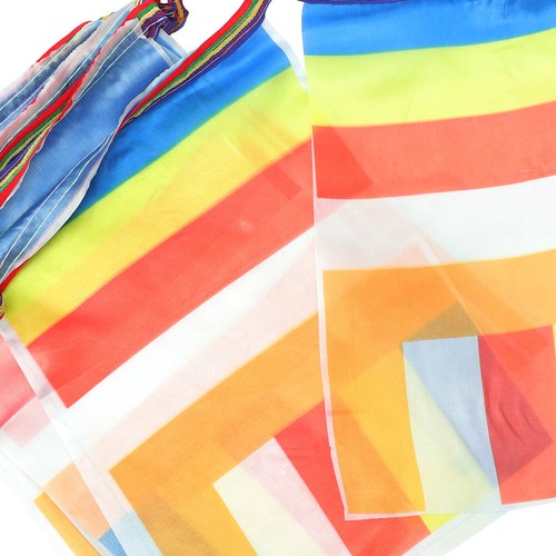 Five Color Flag Temple Prayer Banner Garden Flags Tibet Traditional - Picture 3 of 12