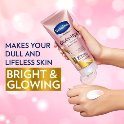 Vaseline Healthy Bright Gluta-Hya Serum Burst Lotion Dewy Radiance