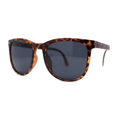 Mens Collapsible Oversize Thin Plastic Hipster Horn Rim Sunglasses - Picture 26 of 43