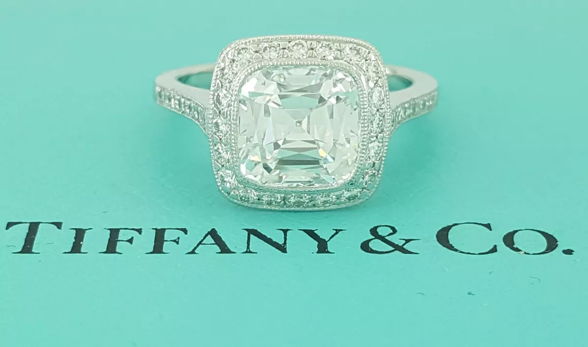 Tiffany & Co Legacy Cut Diamond 2.53 ct Platinum Engagement