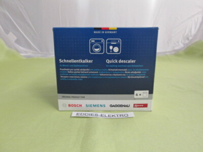 Bosch Siemens Vorteilspack Schnellentkalker f Wasch- und Spülmaschinen 00312523