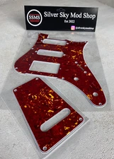PRS NF3 SE HSS PICKGUARD & BACKPLATE RED TORTOISE