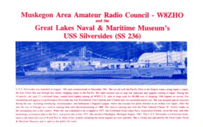 Muskegon Area Amateur Radio Council Michigan W8ZHO QSL Radio Card Postcard