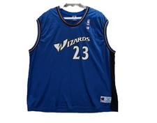 Vintage Champion Michael Jordan 23 Washington Wizards Blue Jersey Size XXL 52