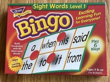 Sight Words Level 1 Bingo Reading Game Ages 5 Up NIB