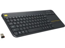 Logitech K400 Plus Wireless Touch TV Keyboard With Easy Media Control and Built-