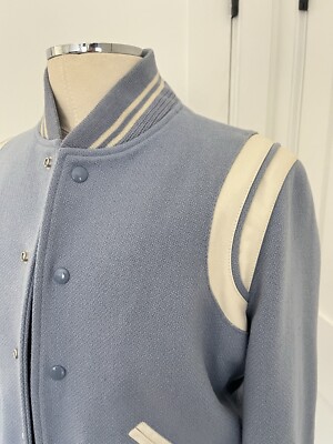 Men's YSL Saint Laurent Teddy Jacket Size 44 Hedi Slimane | eBay