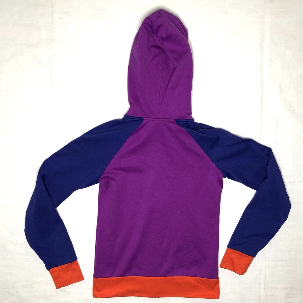 The North Face Red Blue Purple Full Zip Logo Hoodie Hooded
