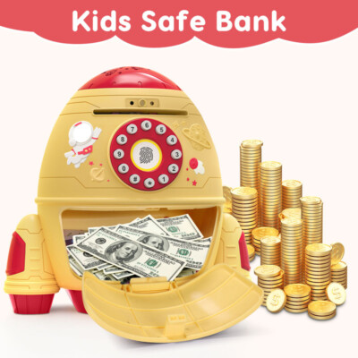 Piggy Bank Electronic ATM for Kids Toy Safe Coin Banks Money Saving Gift