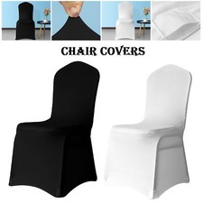 Wedding Chair Covers Polyester Spandex Stretch Slip Seat Cover for Dining Party
