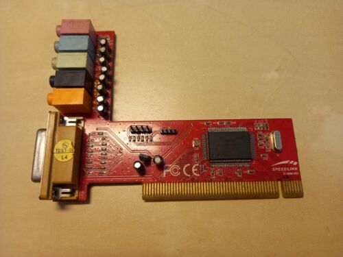 Speedlink SL-8866-SRD 5.1 PCI Carte Audio 6-CH Ordinateur Carte Son Midi Joystick - Photo 4/7