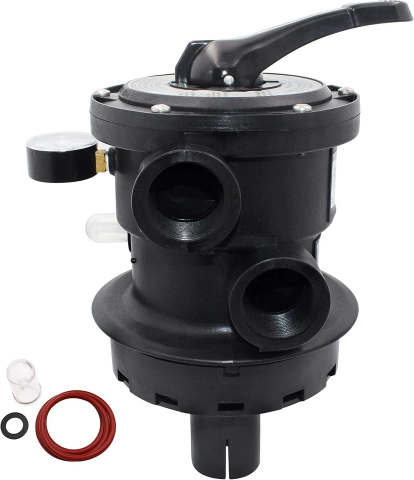 Multi Port Valve Glass Rubber 1.5 Inch 7-Position Water Control for Sand Filter - Image 3 of 4