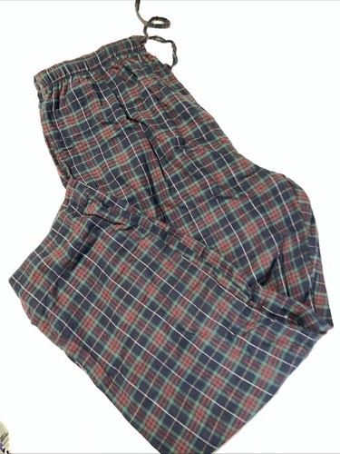 $40 Club Room Men's Blue Green Flannel Plaid Pajama Pants Sleepwear Size XL - Picture 2 of 2