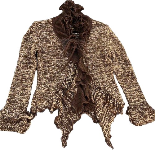 トップス HUG YOUR SKIN Angel wing pom-pom hooded Hug Your Skin Angel Wing Hood FomFom Cardigan Brown | eBay