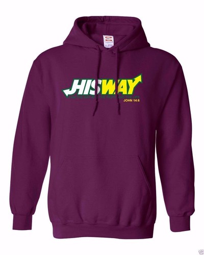 NUEVO CON ETIQUETAS HOMBRE HISWAY CHRISTIAN JOHN14:6 LOVE JESUS CHAQUETA CON CAPUCHA SUDOR SUDADERA - Imagen 3 de 14