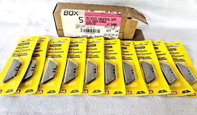 50 ct Stanley Round Point Utility Knife Blades 11-987  10 packs of 5 = 50