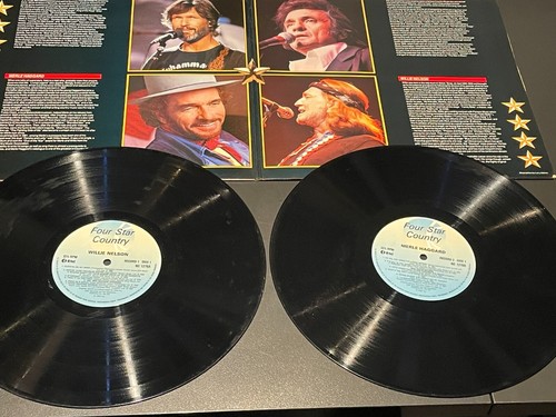 Four Star Country - Double Vinyl LP Album - Cash, Kristofferson, Nelson, Haggard - Picture 4 of 5
