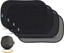 Car Window Shade XL (4-Pack) - Extra Protective UPF 50+ Protection Sun Shade for