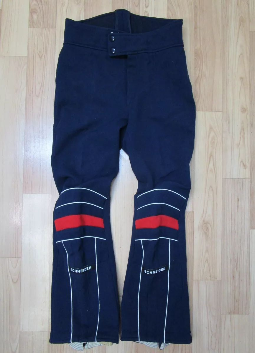 SCHNEIDER Hosen flared stretch ski pants 30 44 R AUSTRIA 28 in waist  Vintage