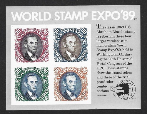 Classic Lincoln Souvenir Sheet #2433