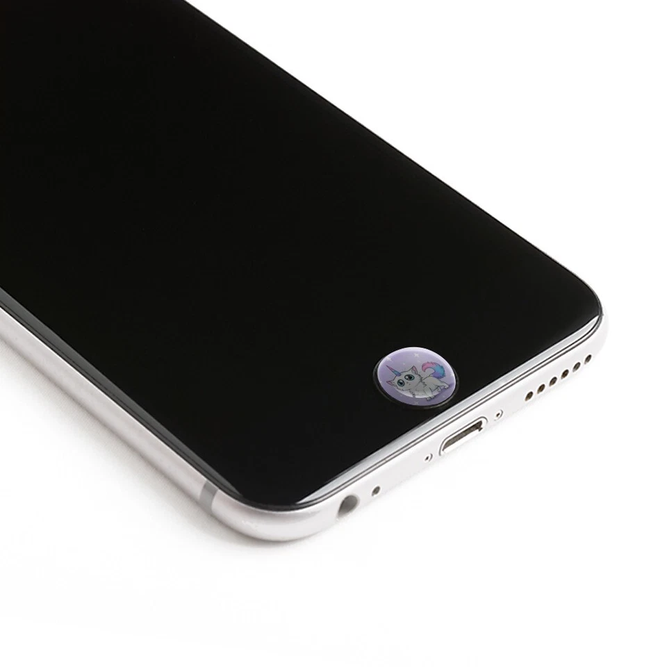 Cat Unicorn Home Button Stickers Fit Apple iPhone - Image 2 of 3