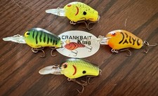4 Discontinued Pre Pradco Bandit 1100 Crankbait Triple Grip not 100 200 300 1000